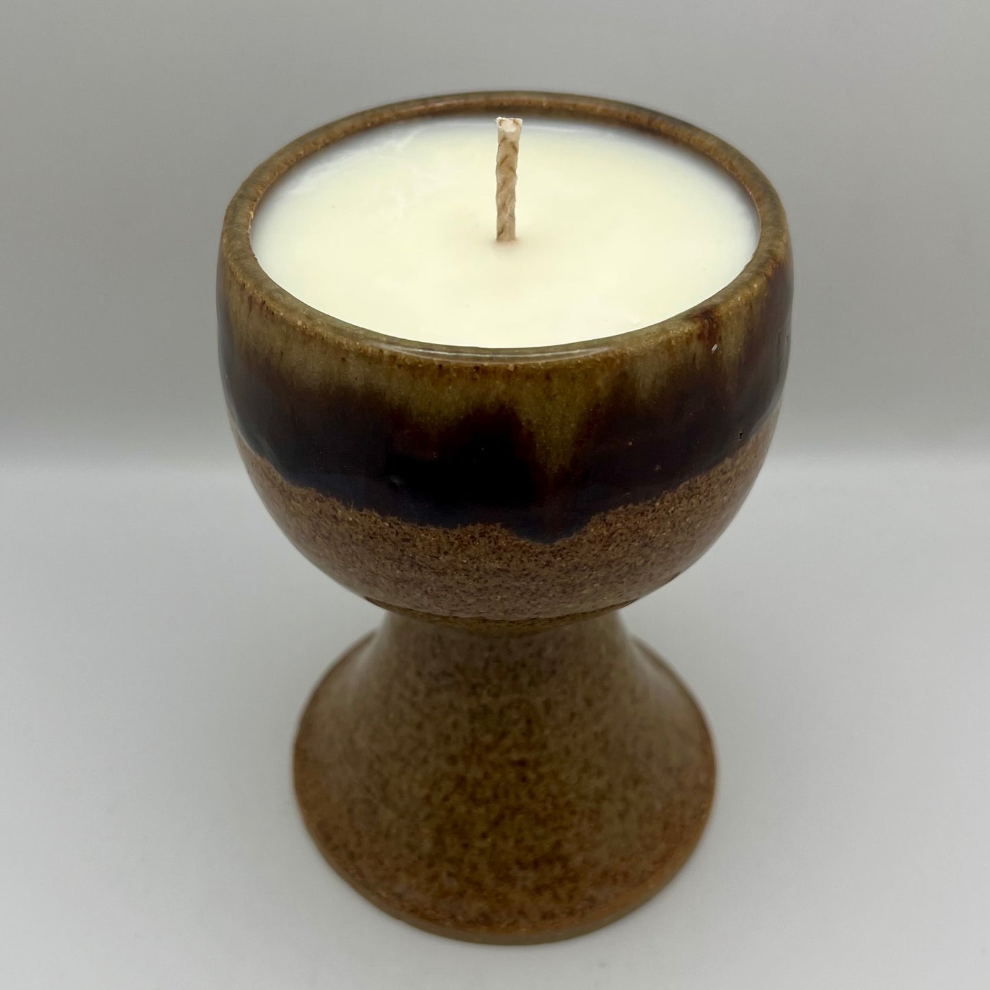 Black Sand & Cashmere Scented Pottery Wine Glass