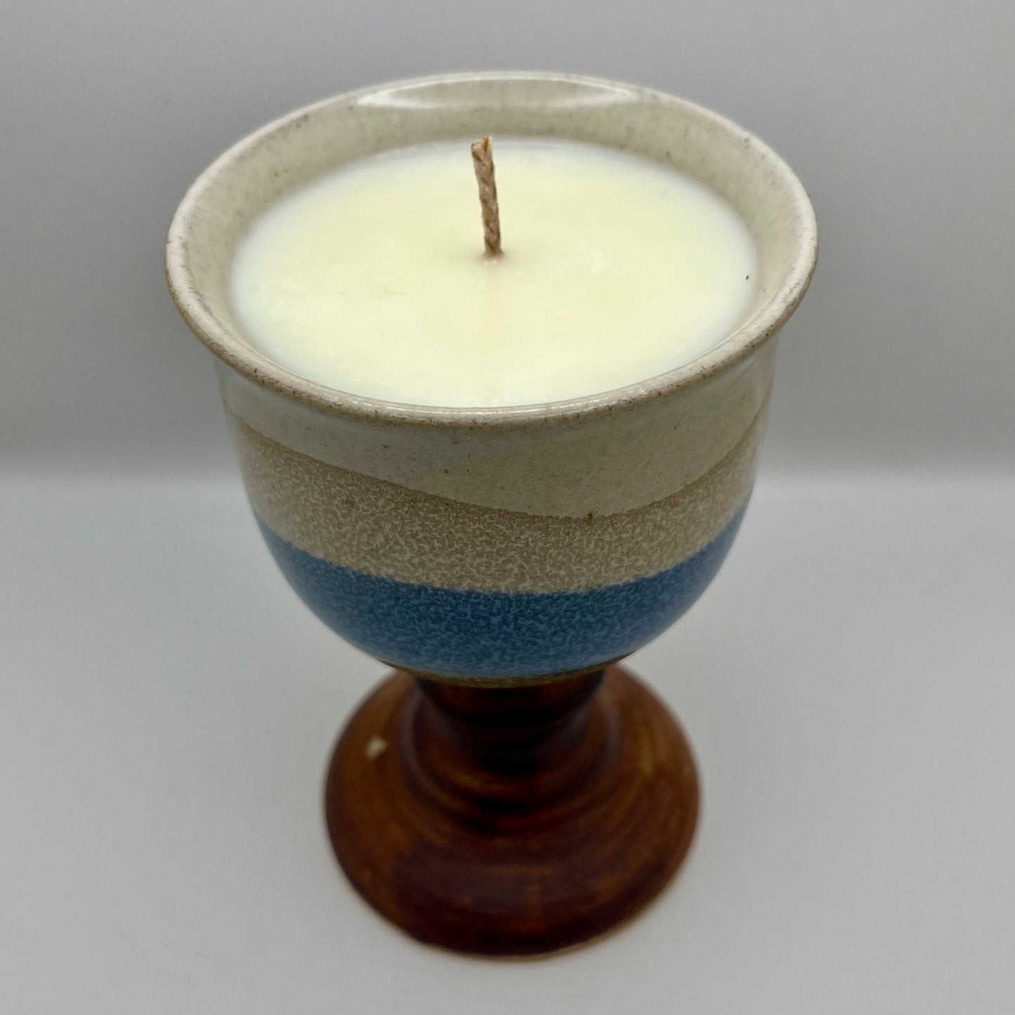 Tobacco & Leather Scented Pottery Chalice