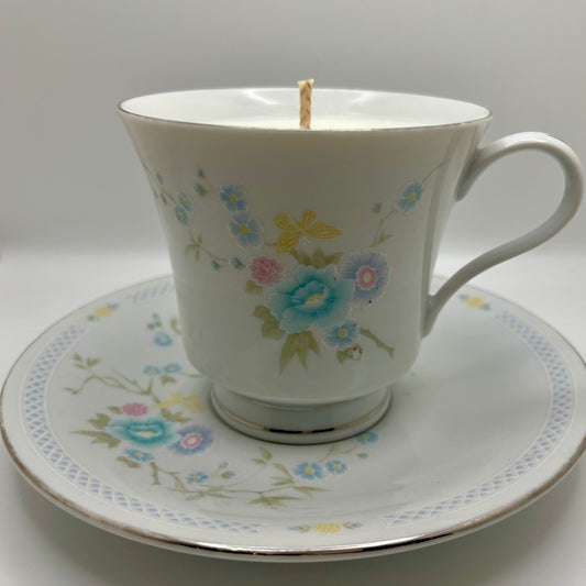 Rose & Grapefruit Scented Tea Cup & Saucer