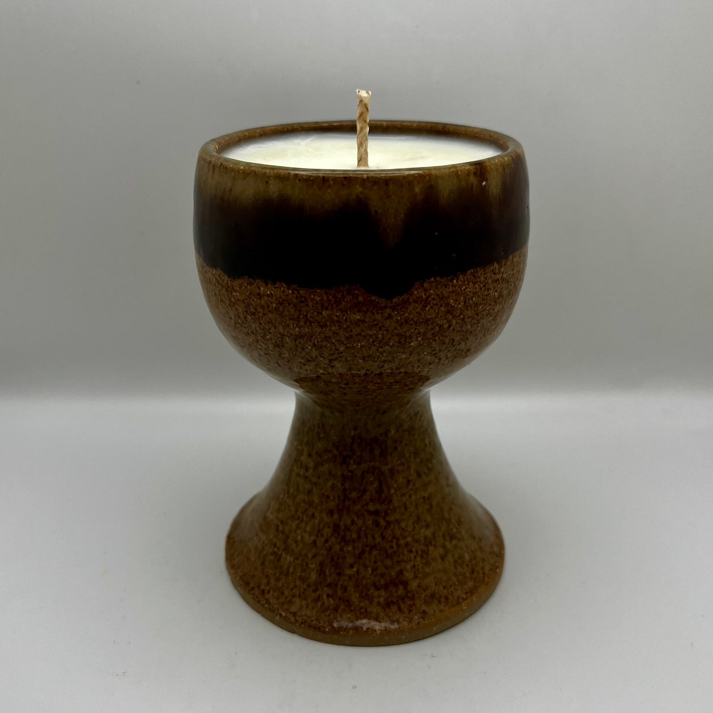 Black Sand & Cashmere Scented Pottery Wine Glass