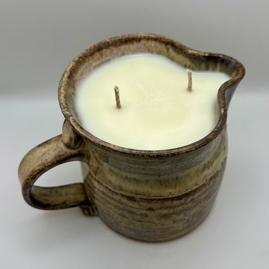 Black Sand & Cashmere Scented Pottery Creamer