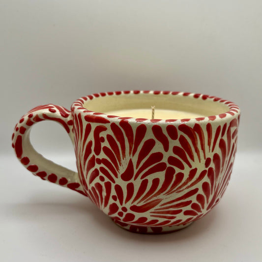 Grapefruit Scented Hand Painted Mug