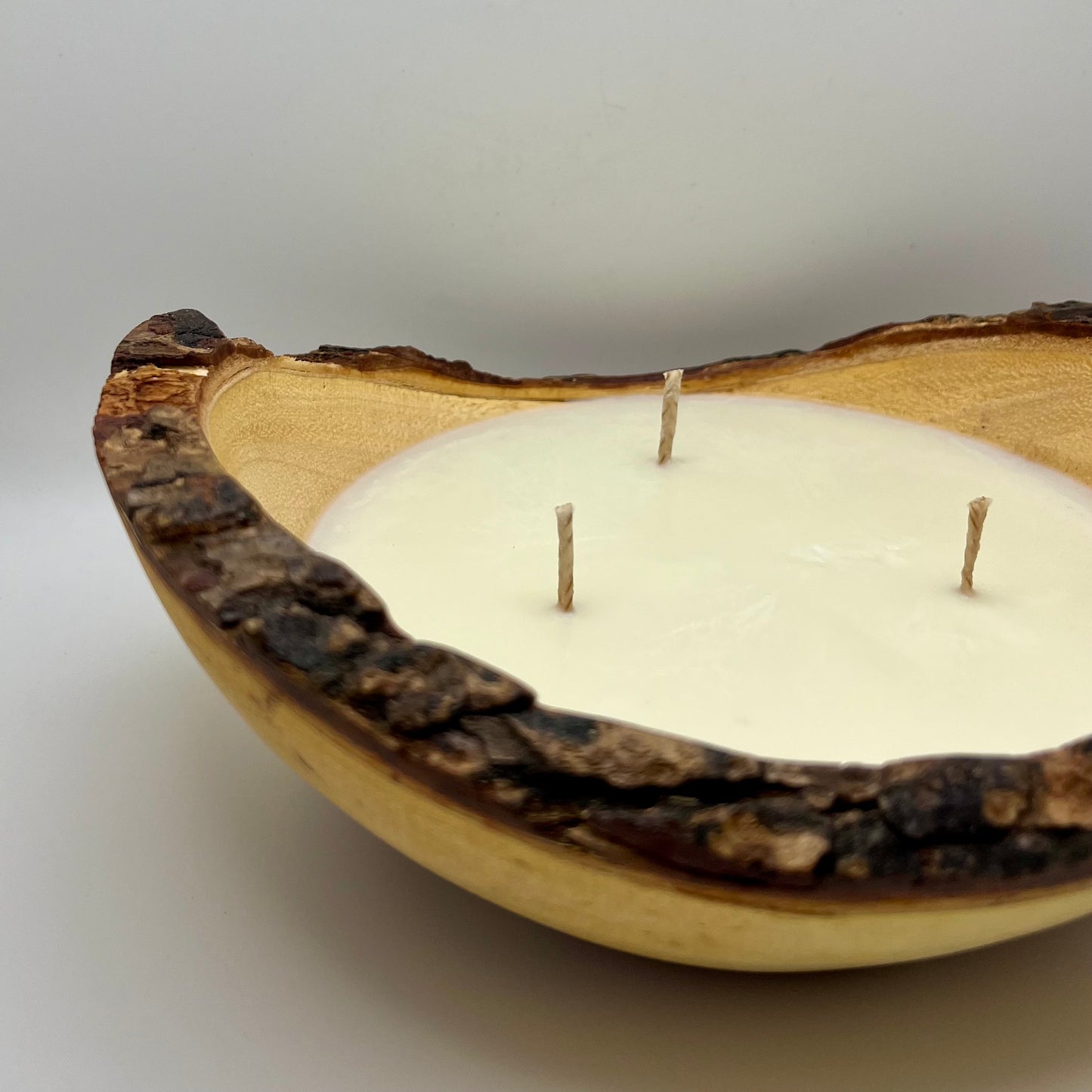 Pumpkin Firewood Scented Wooden Bowl