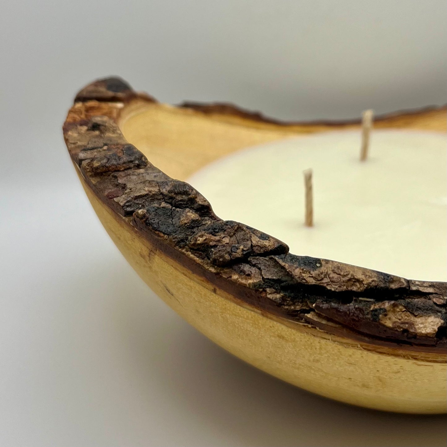 Pumpkin Firewood Scented Wooden Bowl