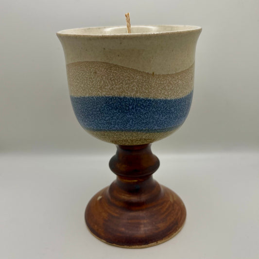 Tobacco & Leather Scented Pottery Chalice