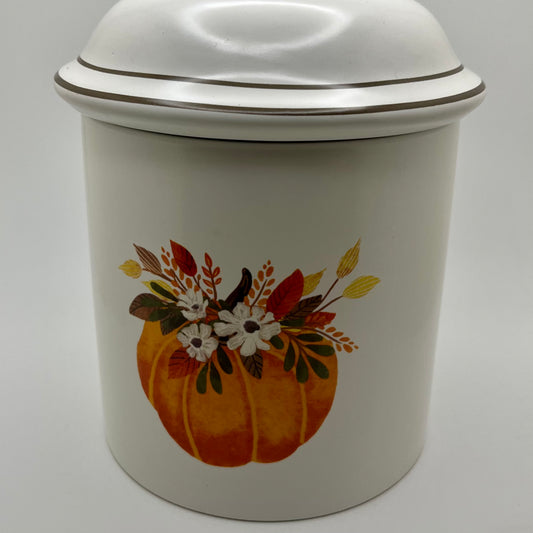 Pumpkin Firewood Scented Cookie Jar