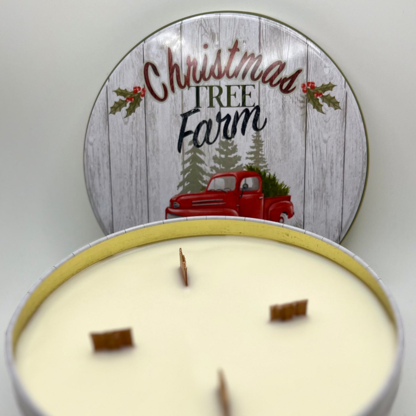 Christmas Pine Scented Cookie Tin